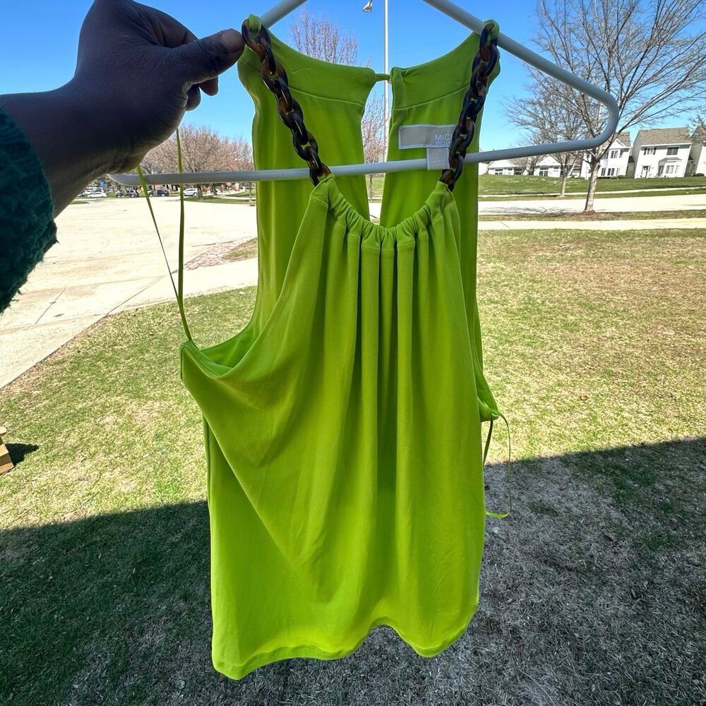 Michael Kors Women’s Lime Green Tank Top Size‎ Large - Picture 6 of 9